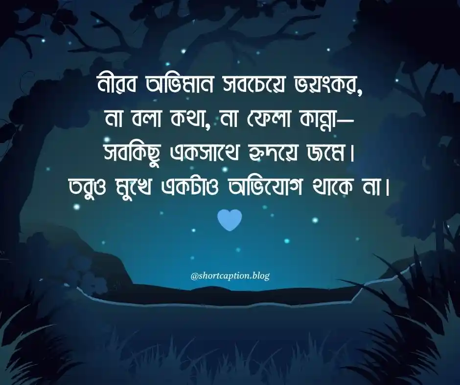 অভিমান নীরবতা নিয়ে উক্তি