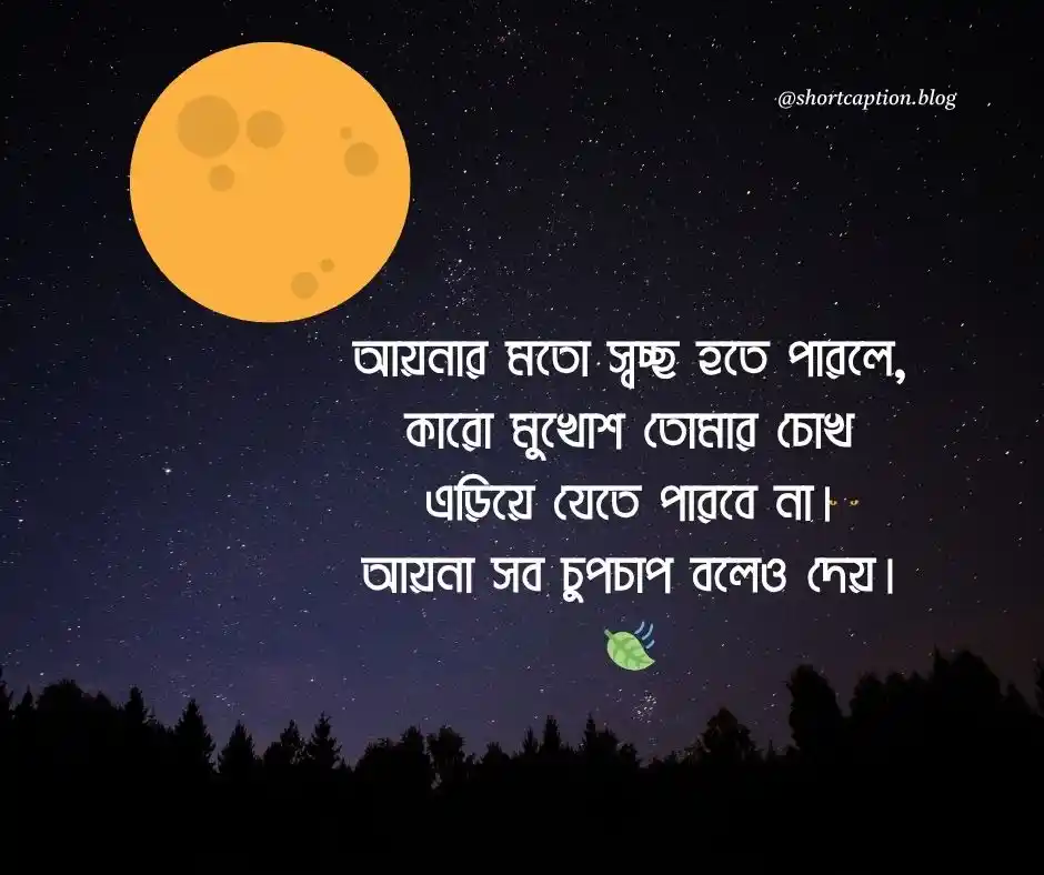 আয়না নিয়ে ক্যাপশন বাংলা