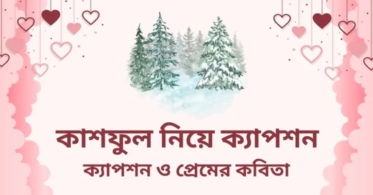 কাশফুল নিয়ে ক্যাপশন ও প্রেমের কবিতা