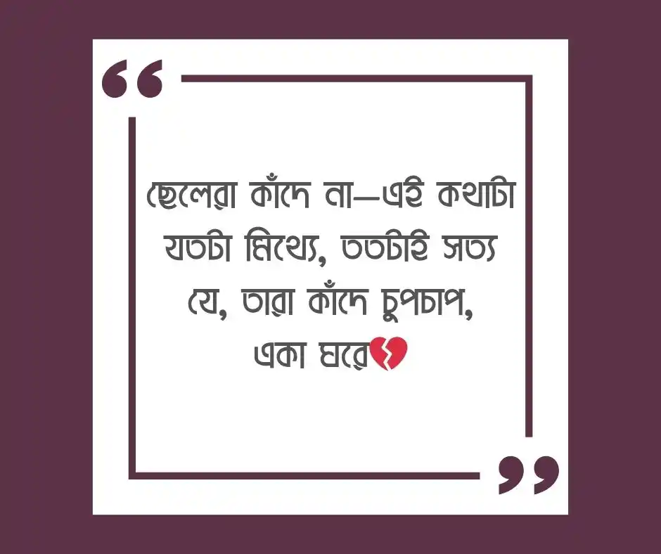 ছেলেদের ইমোশনাল স্ট্যাটাস