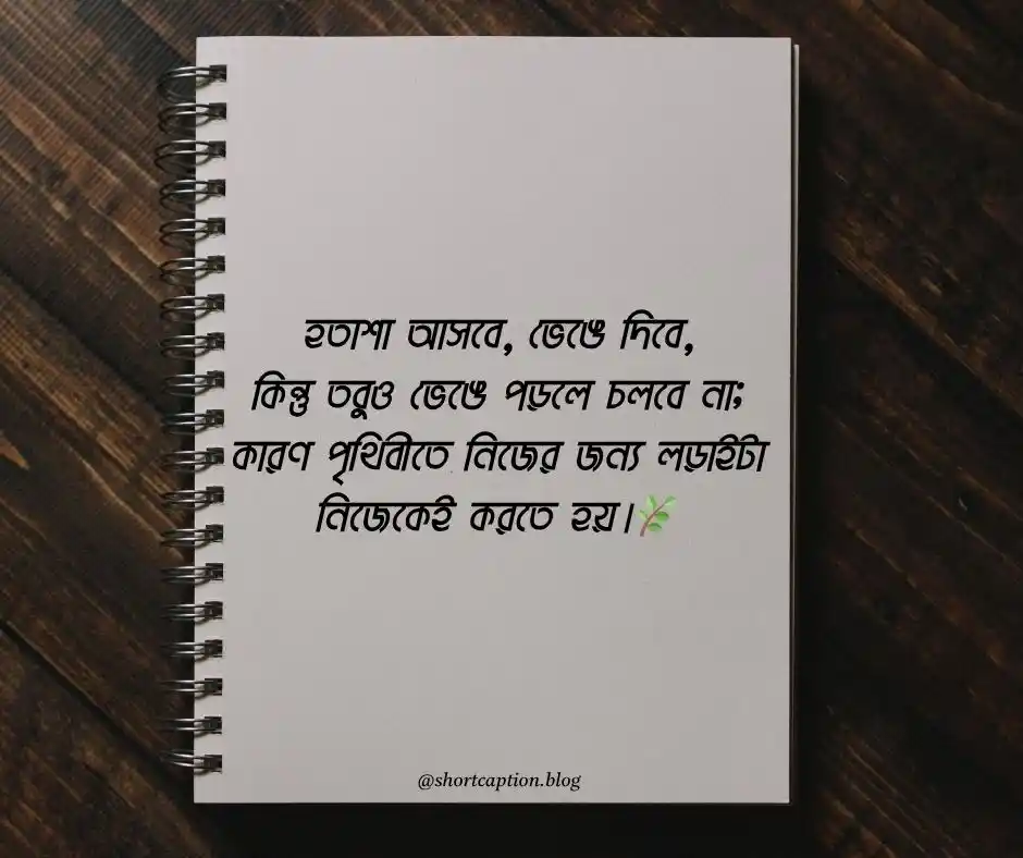 জীবনে হতাশা নিয়ে উক্তি
