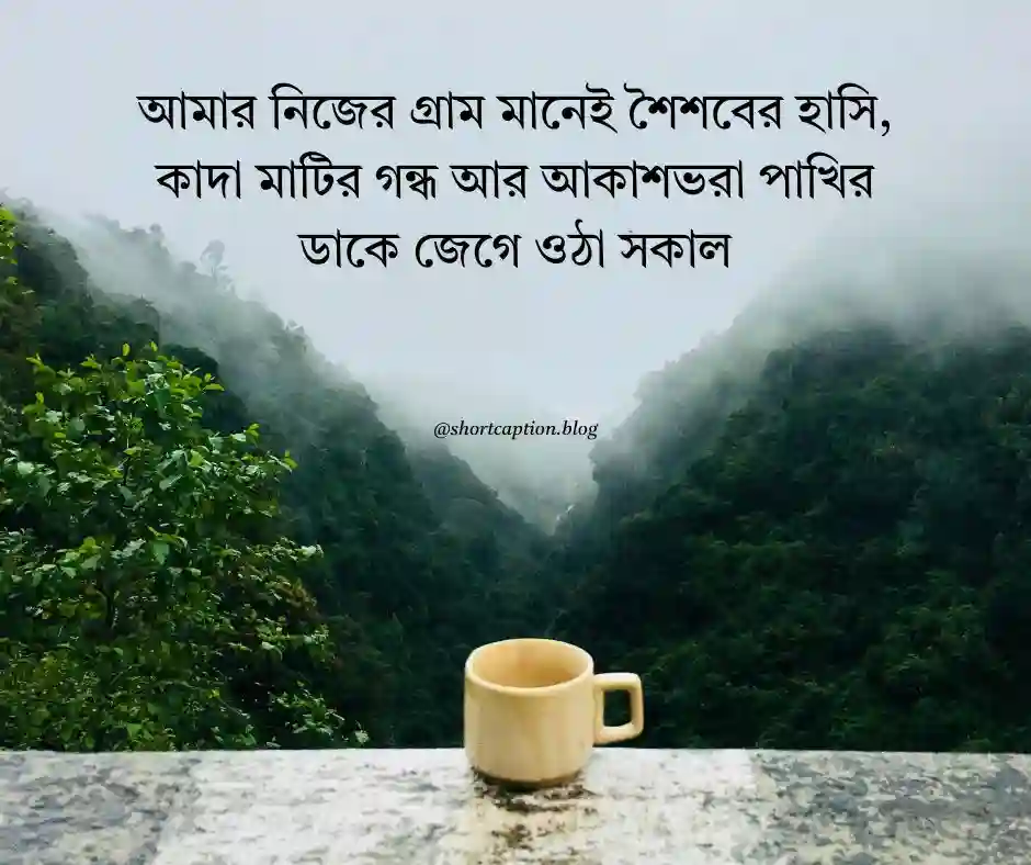 নিজের গ্রাম নিয়ে স্ট্যাটাস নিজ গ্রাম নিয়ে ক্যাপশন