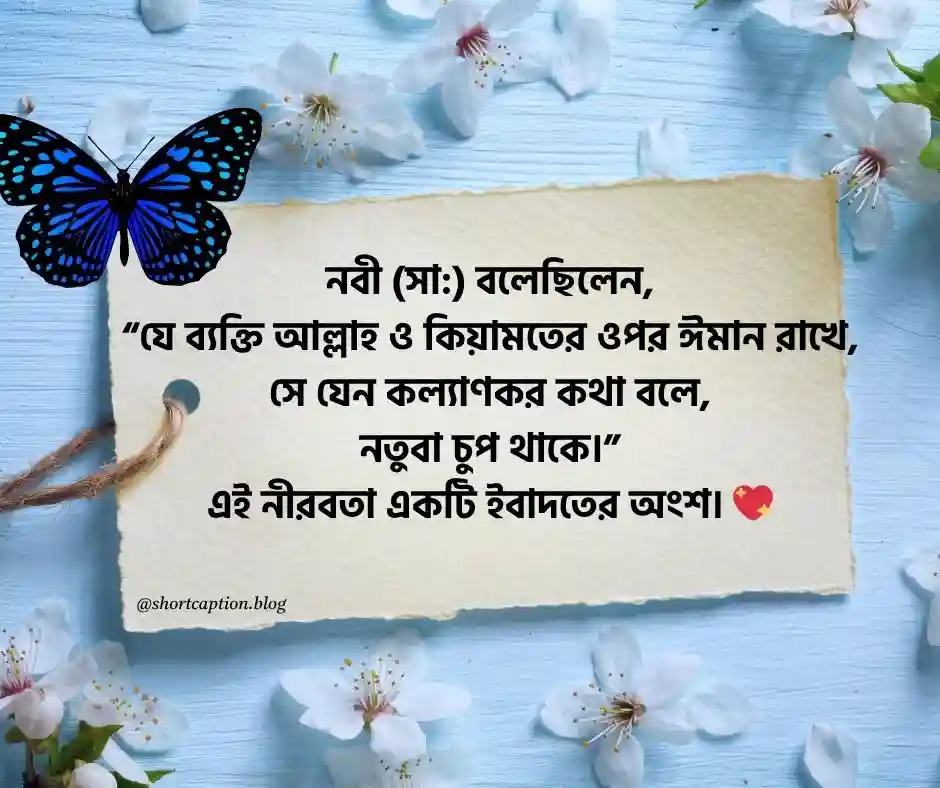 নীরবতা নিয়ে ইসলামিক উক্তি