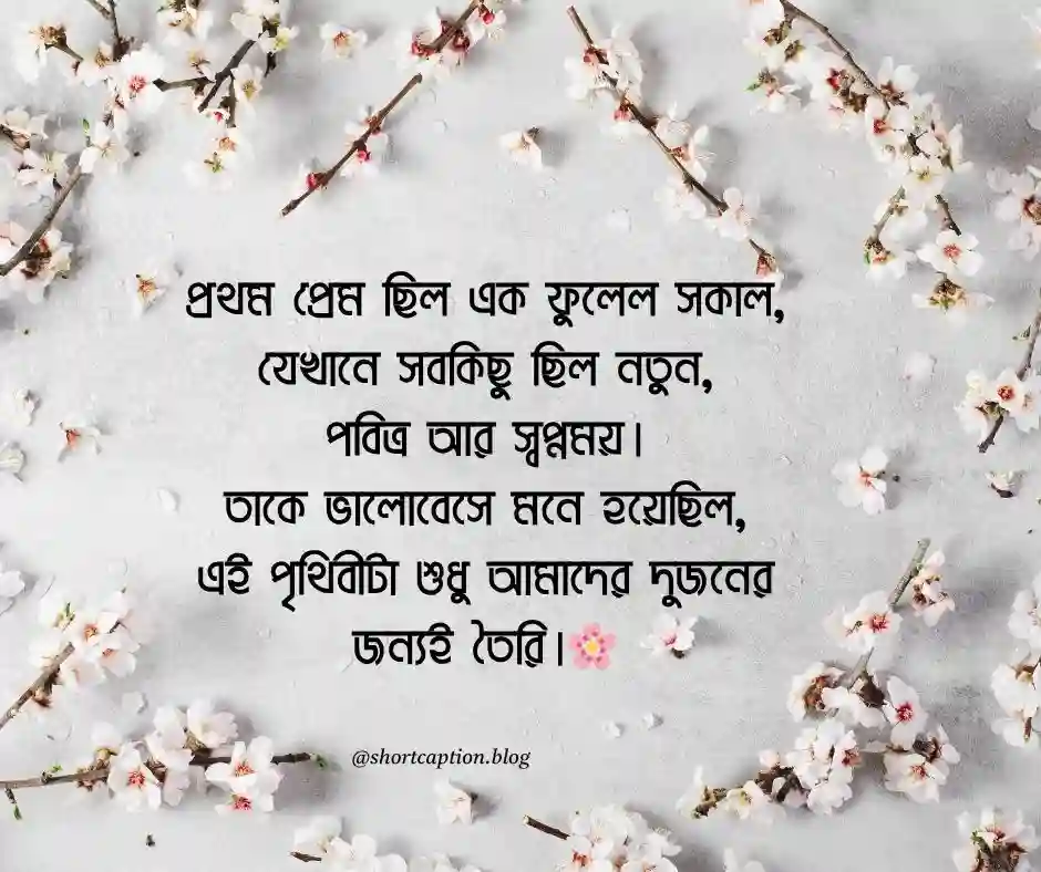 প্রথম প্রেম নিয়ে উক্তি প্রেম নিয়ে ক্যাপশন