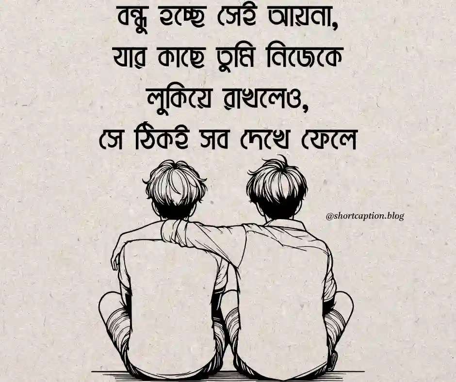 বন্ধু নিয়ে স্ট্যাটাস - বন্ধু নিয়ে ক্যাপশন