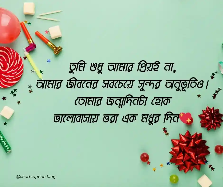 ভালোবাসার মানুষকে জন্মদিনের শুভেচ্ছা বাংলায়