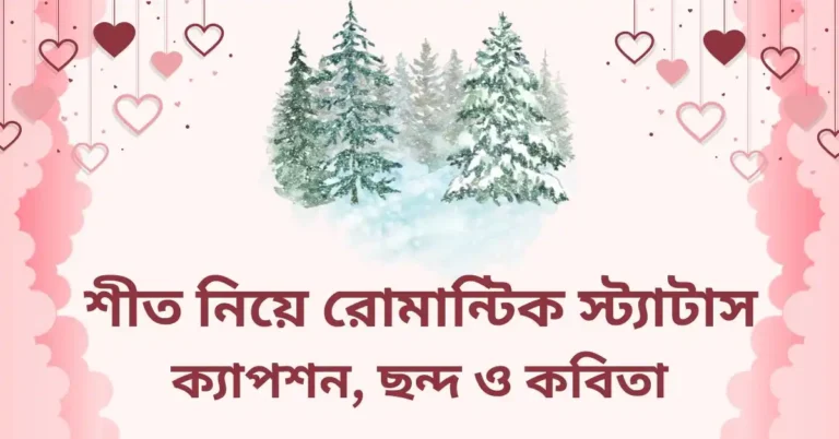 শীত নিয়ে রোমান্টিক স্ট্যাটাস, ক্যাপশন, ছন্দ ও কবিতা