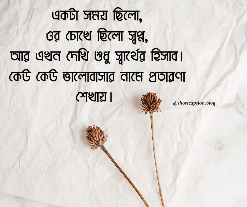 স্বার্থপর মানুষ নিয়ে স্ট্যাটাস