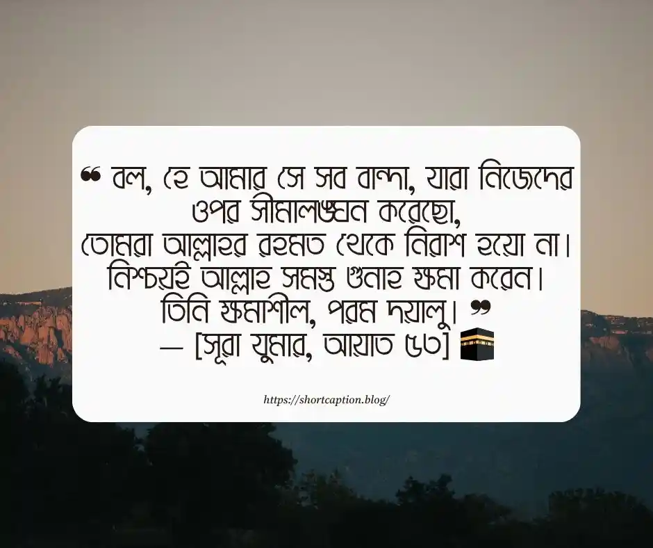 হতাশা নিয়ে কোরআনের আয়াত