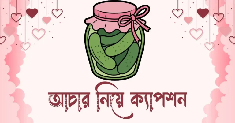 আচার নিয়ে ক্যাপশন, উক্তি, ছন্দ ও কবিতা