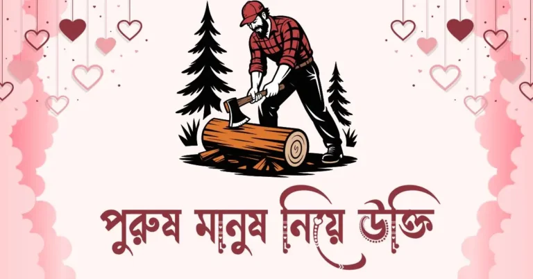 পুরুষ মানুষ নিয়ে উক্তি